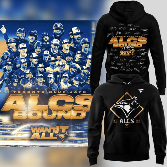 Limited Edition Youth Toronto Blue Jays Fanatics Black 2025 American League Division Series Champions Locker Room hoodie