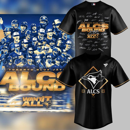 Limited Edition Youth Toronto Blue Jays Fanatics Black 2025 American League Division Series Champions Locker Room Jersey