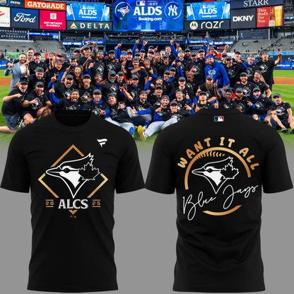 Limited Edition Youth Toronto Blue Jays Fanatics Black 2025 American League Division Series Champions Locker Room T-Shirt.