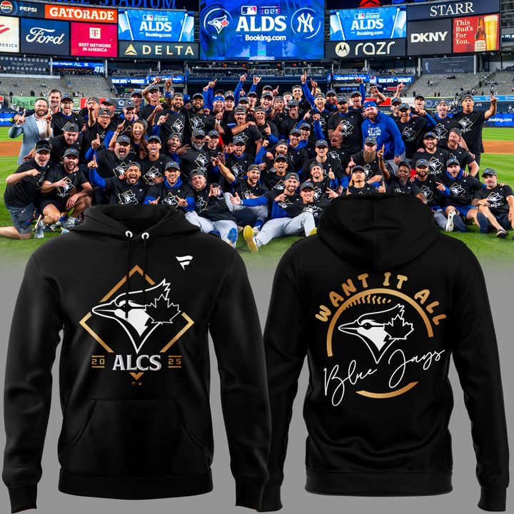 Limited Edition Youth Toronto Blue Jays Fanatics Black 2025 American League Division Series Champions Locker Room hoodie.