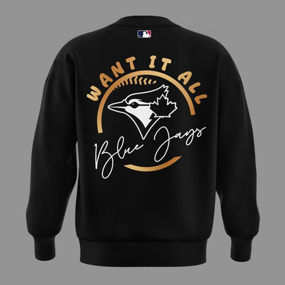 Limited Edition Toronto Blue Jays Fanatics Black 2025 Champions sweatshirt for fans
