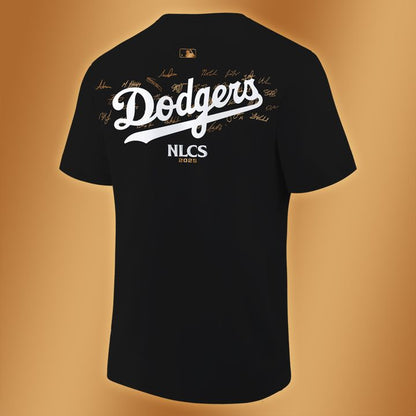 Los Angeles Dodgers Fanatics Black 2025 National League Division Series Champions Locker Room T-Shirt
