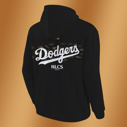 Los Angeles Dodgers Fanatics Black 2025 National League Division Series Champions Locker Room Hoodie