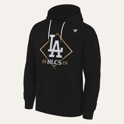 1. Los Angeles Dodgers Fanatics Black 2025 National League Division Series Champions Locker Room Hoodie