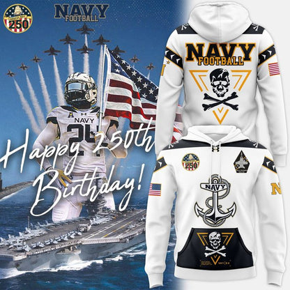 Navy Football - Navy 250th Birthday Celebration Night 2025 Hoodie