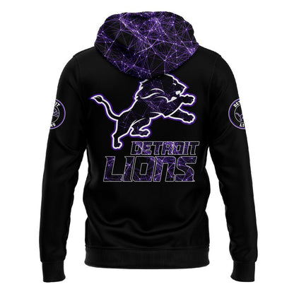 Detroit Lions Domestic Violence Awareness Month Hoodie