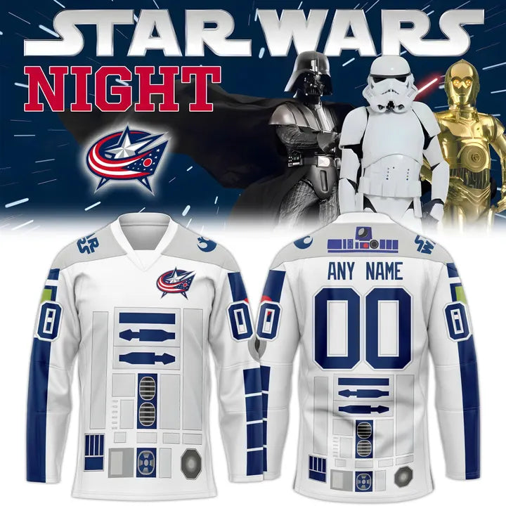 Columbus Blue Jackets 2025 Star Wars Night Jersey