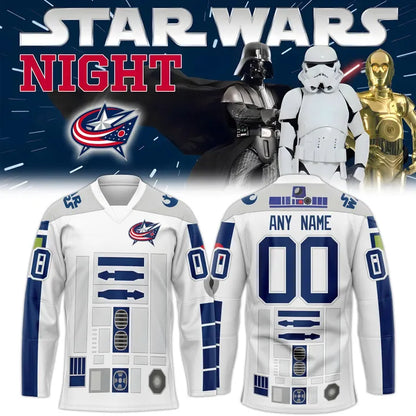 Columbus Blue Jackets 2025 Star Wars Night Jersey