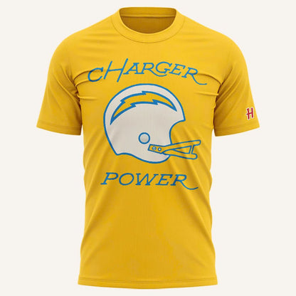 Los Angeles Chargers "Charger Power" Yellow T-Shirt