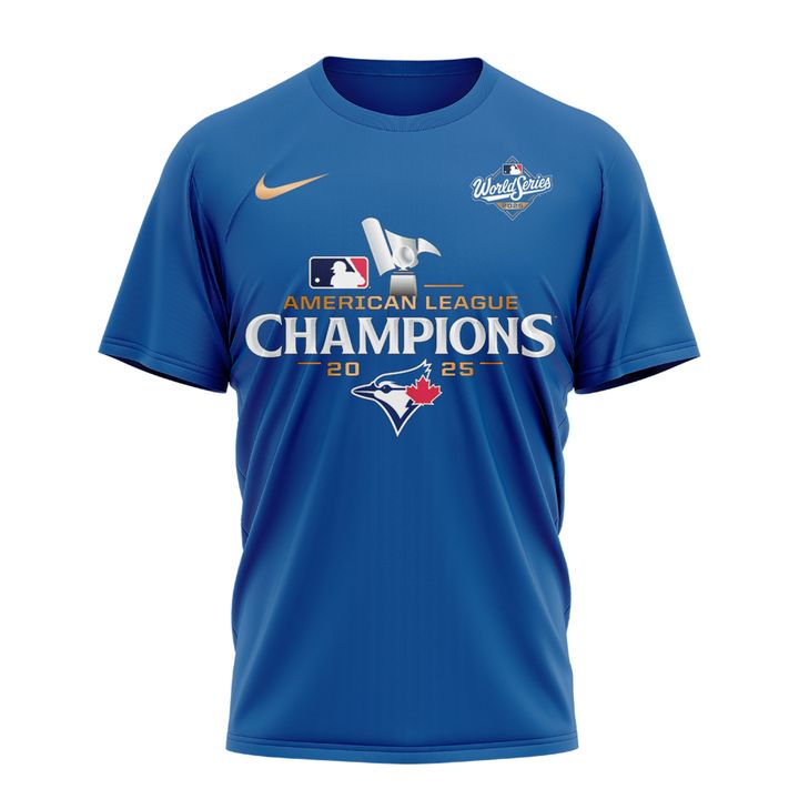 Toronto Blue Jays American League Champions 2025 Blue T-Shirt
