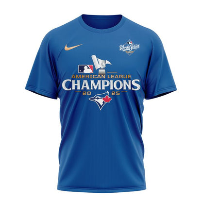 Toronto Blue Jays American League Champions 2025 Blue T-Shirt
