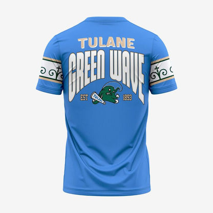 Tulane Green Wave football City Edition Roll Wave T-Shirt