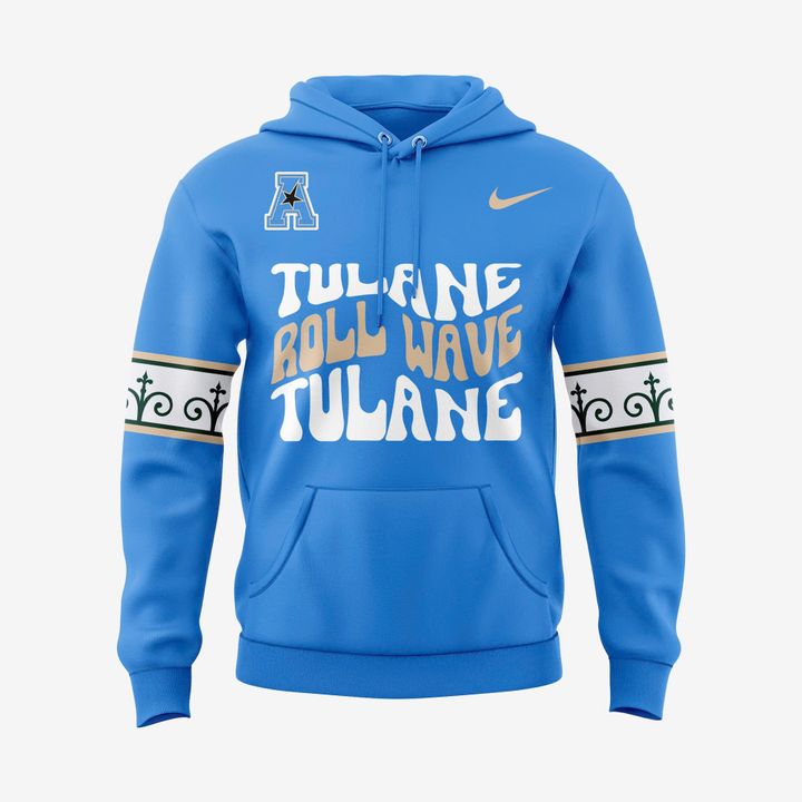 Tulane Green Wave football City Edition Roll Wave Hoodie