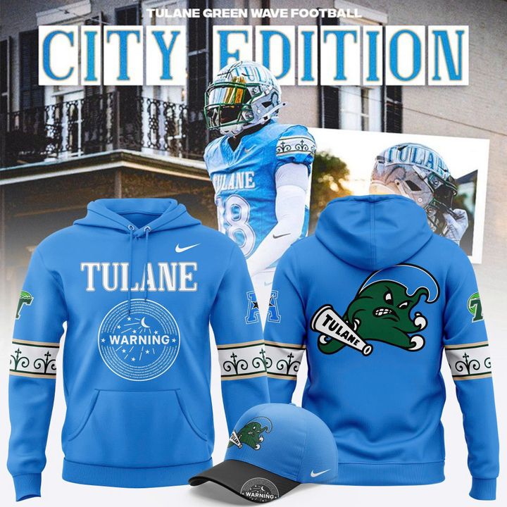 Tulane Green Wave football City Edition Hoodie