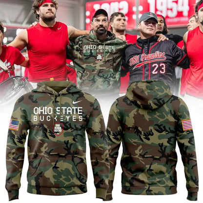 Ohio State Football Military Appreciation Camo Limited Edition Hoodie 2025