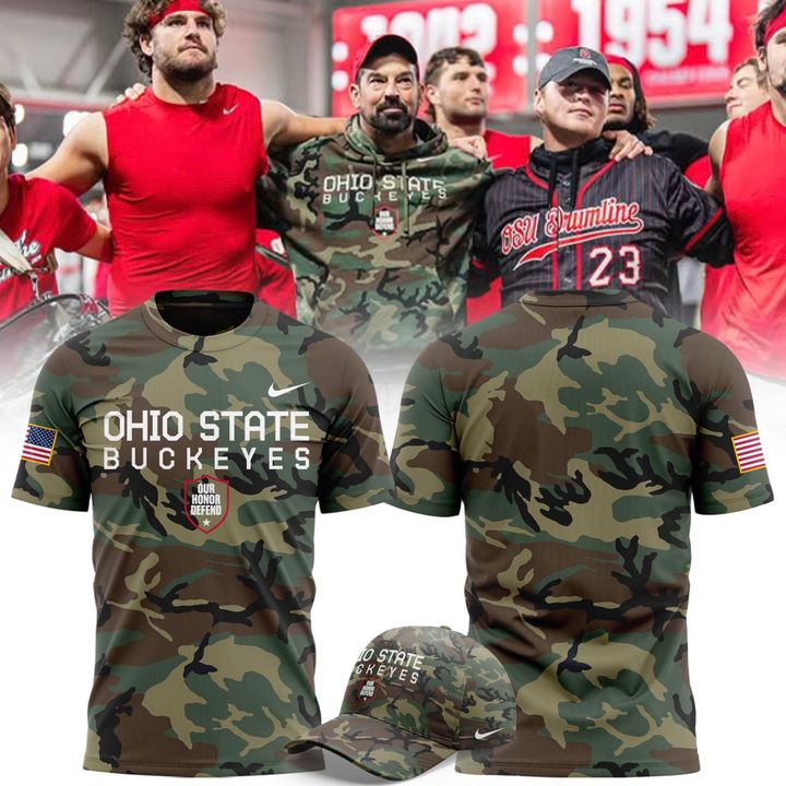Ohio State Football Military Appreciation Camo Limited Edition T-shirt 2025