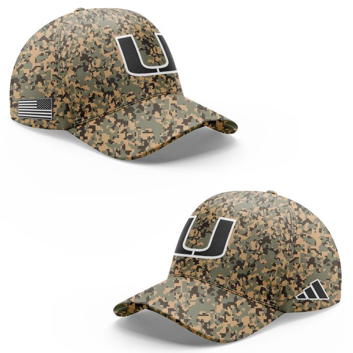 Miami Hurricanes Football x Military Camo Mode Hoodie 2025