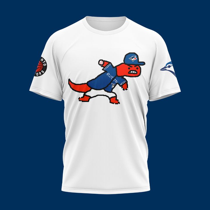 Toronto Blue Jays x Toronto Raptors White T-Shirt