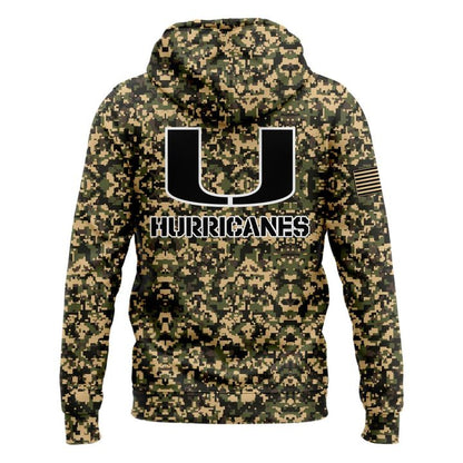 Special 2025 Miami Camo Uniforms Hoodie Zip Hoodie