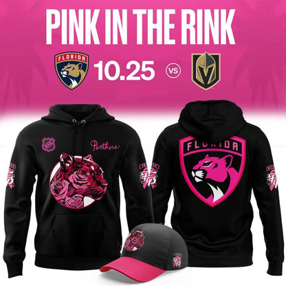 Florida Panthers 2025 Pink in the Rink Limited Edition Hoodie (V2)
