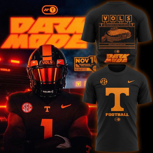 Limited Edition Tennessee Football t-shirt dark mode for fans!