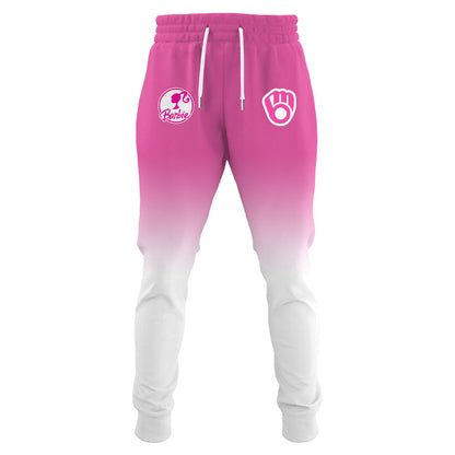 .    Milwaukee Brewers MLB x Barbie Night Game Limited Edition Hoodie 2025