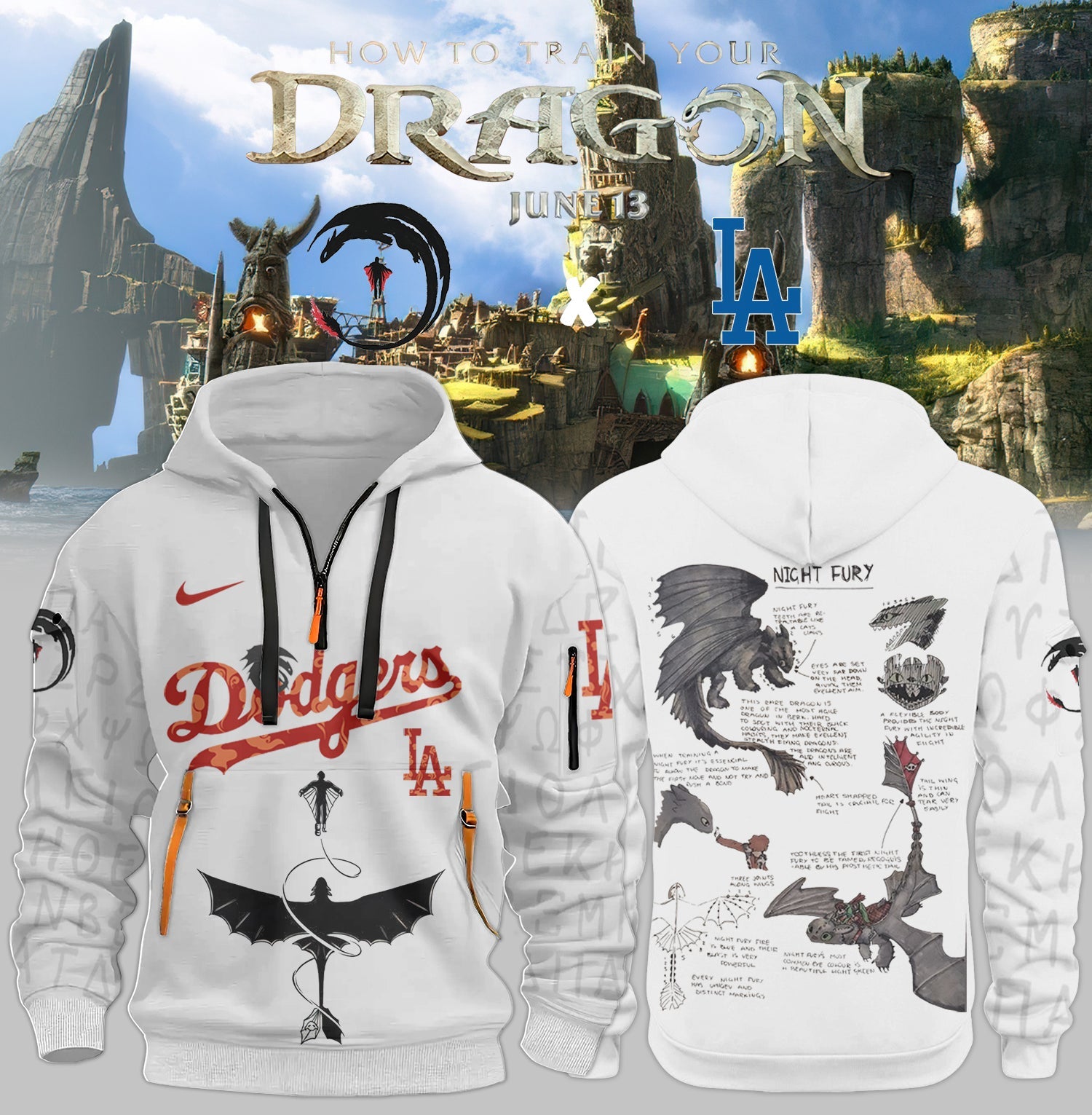 __,.Los Angeles Dodgers New Hoodie_ How to Train Your Dragon Limited Hoodie Jacket 2025