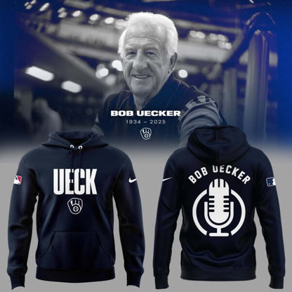 5. Limited Edition Honoring The Legend, Brewers icon & Baseball Hall of Famer Bob Uecker Hoodie