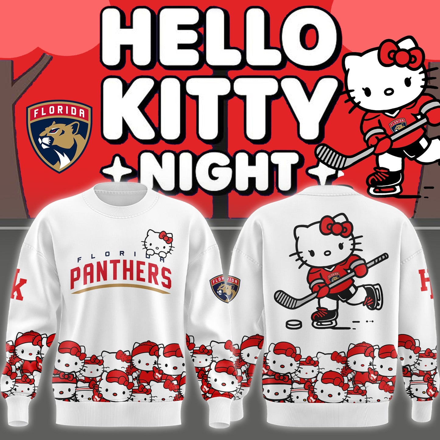 Florida Panthers x Hello Kitty Sweatshirt 2025