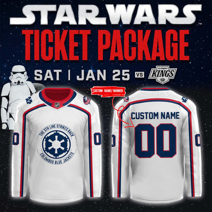 Columbus Blue Jackets x 2025 Star Wars Night Custom Jersey