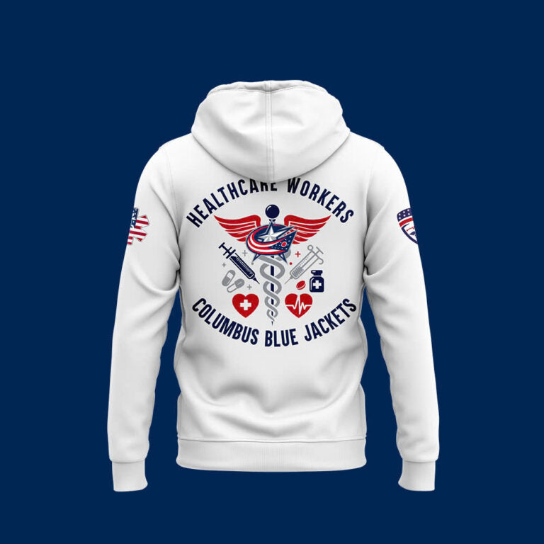 Columbus Blue Jackets x 2025 Healthcare Appreciation Night Premium Limited Hoodie