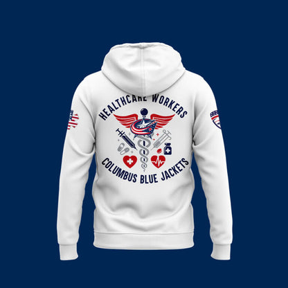 Columbus Blue Jackets x 2025 Healthcare Appreciation Night Premium Limited Hoodie