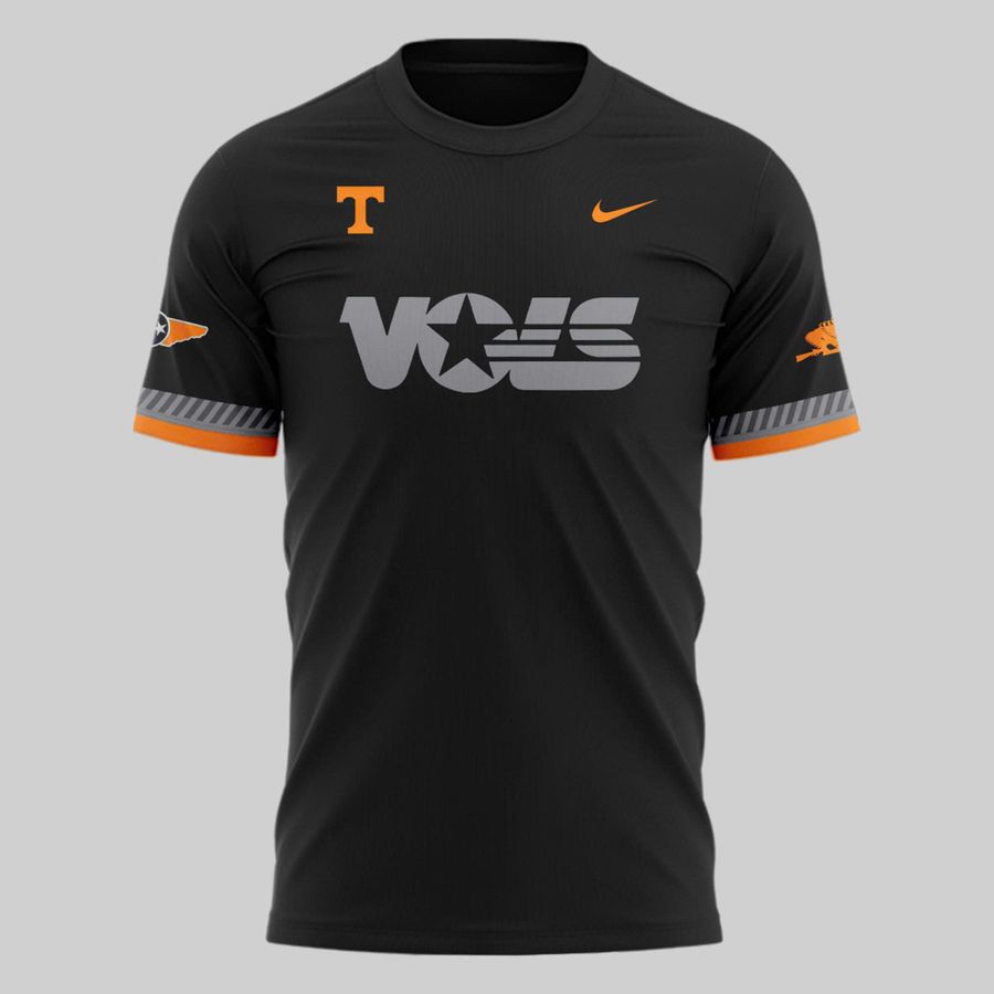 Special New Smoke Grey Tennessee Volunteers Spirit Patch Vols T-Shirt