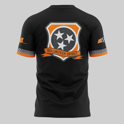 Special New Smoke Grey Tennessee Volunteers Spirit Patch Vols T-Shirt