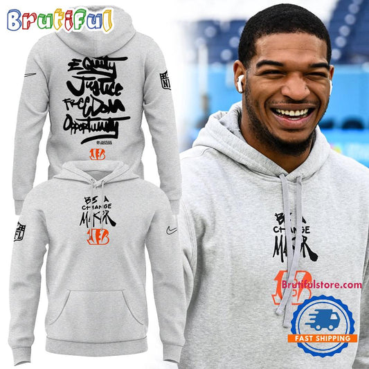 Be A Change Maker Cincinnati Bengals Limited Edition Hoodie Shirt
