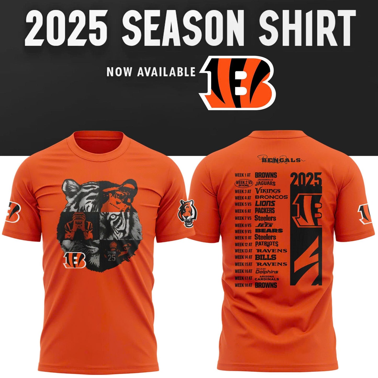 (Kid).Limited Edition Cincinnati Bengals New Season 2025 T-Shirt