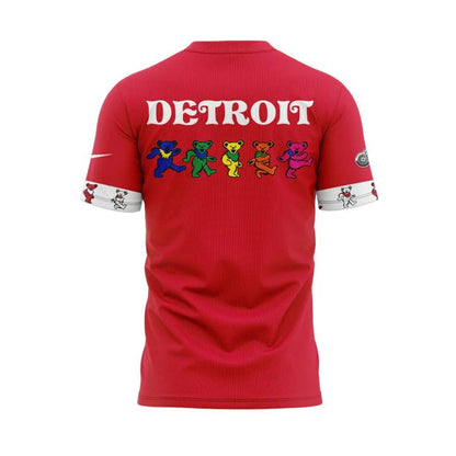 Limited Edition Detroit Red Wings Grateful Dead Night Tshirt