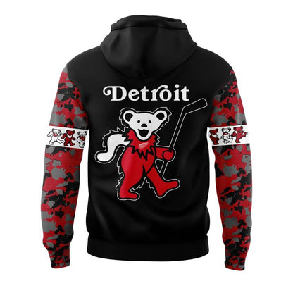 2. Limited Edition Detroit Red Wings Grateful Dead Night Hoodie