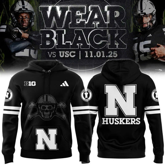 Men's Nebraska Football 2025 "Blackout" Hoodie