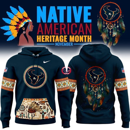 Houston Texans Native American Heritage Month 2024 unisex Hoodie