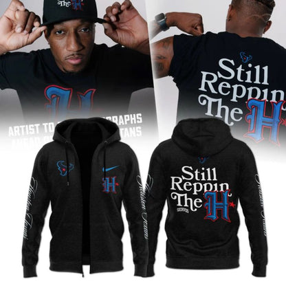 1. Lecrae x Houston Texans Black Limited Edition Zip Hoodie