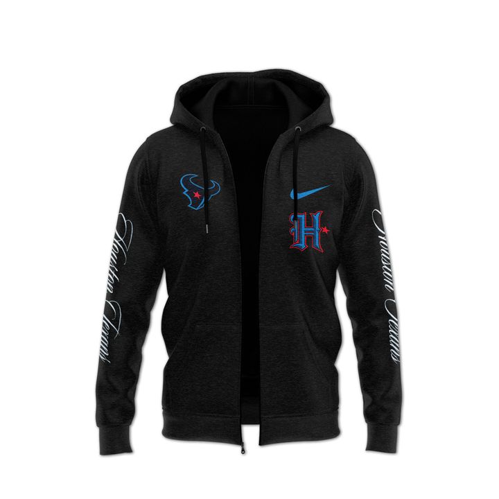 1. Lecrae x Houston Texans Black Limited Edition Zip Hoodie