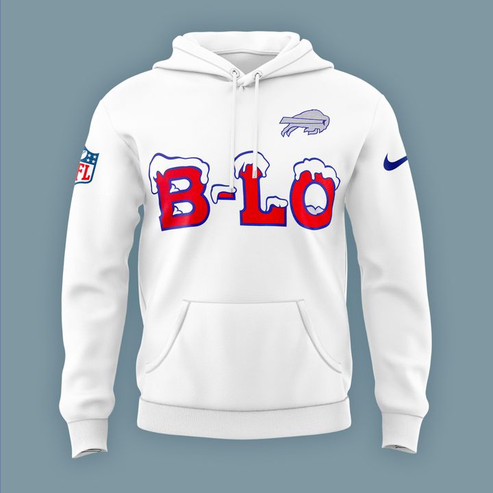 Buffalo Bills Rivalries "B-LO" 2025-2026 Hoodie (White)