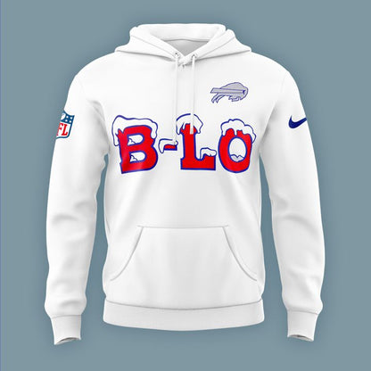 Buffalo Bills Rivalries "B-LO" 2025-2026 Hoodie (White)