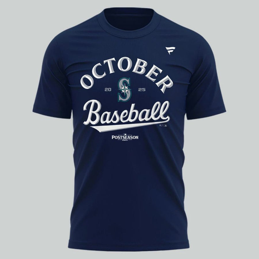 Special New October Baseball Clinched Seize The Moment Post Season 2025 T-Shirt