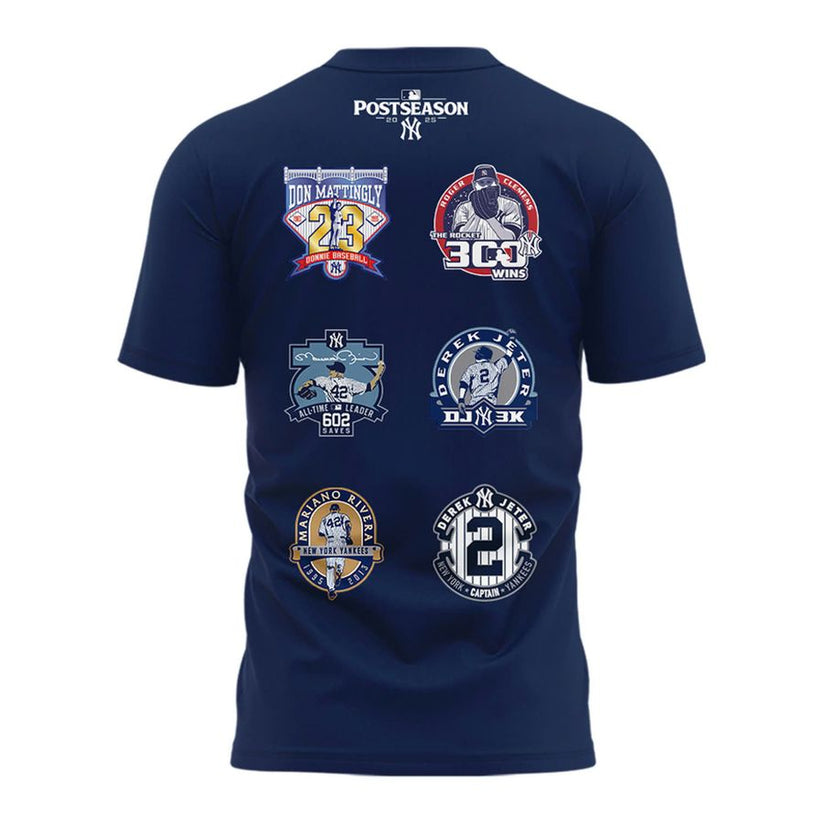 Special New October Baseball Old Patch Post Season 2025 Navy T-Shirt