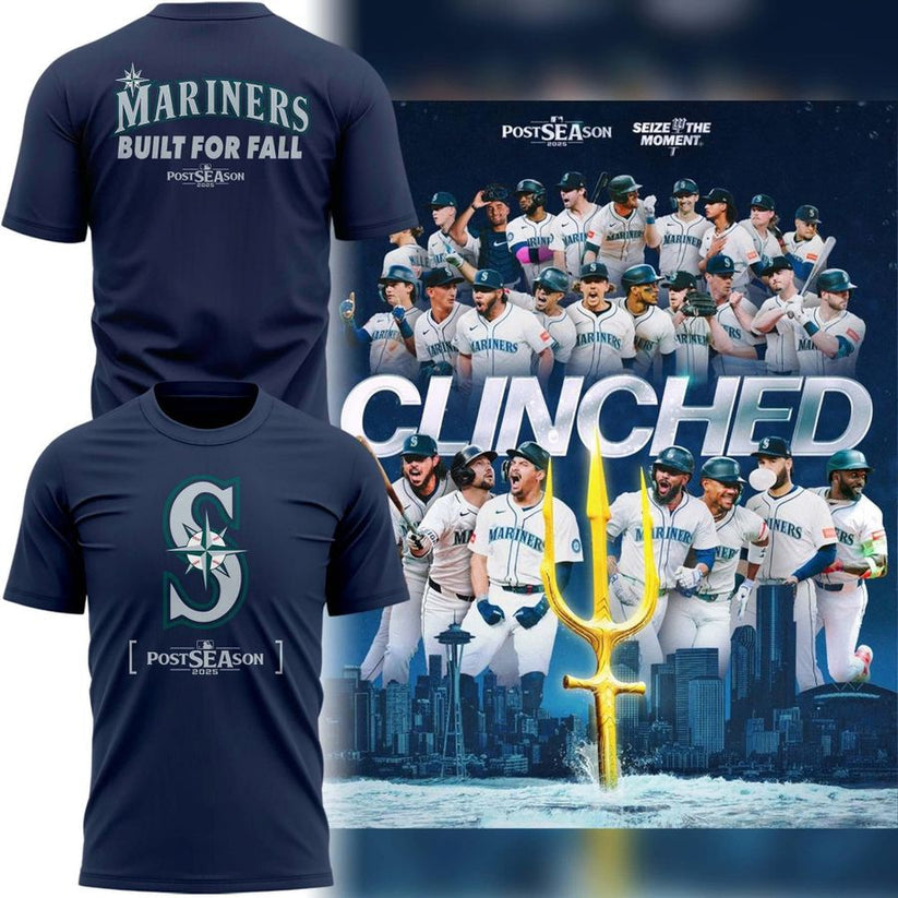 Seattle Mariners Navy 2025 Postseason T-Shirt - Limited Edition