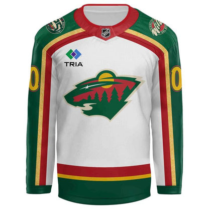 Men's Minnesota Wild Fanatics White 25th Anniversary Premium Custom Jersey