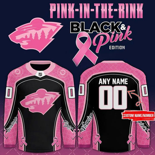 Limited Edition Minnesota Wild x Pink in the Rink Jersey 2025