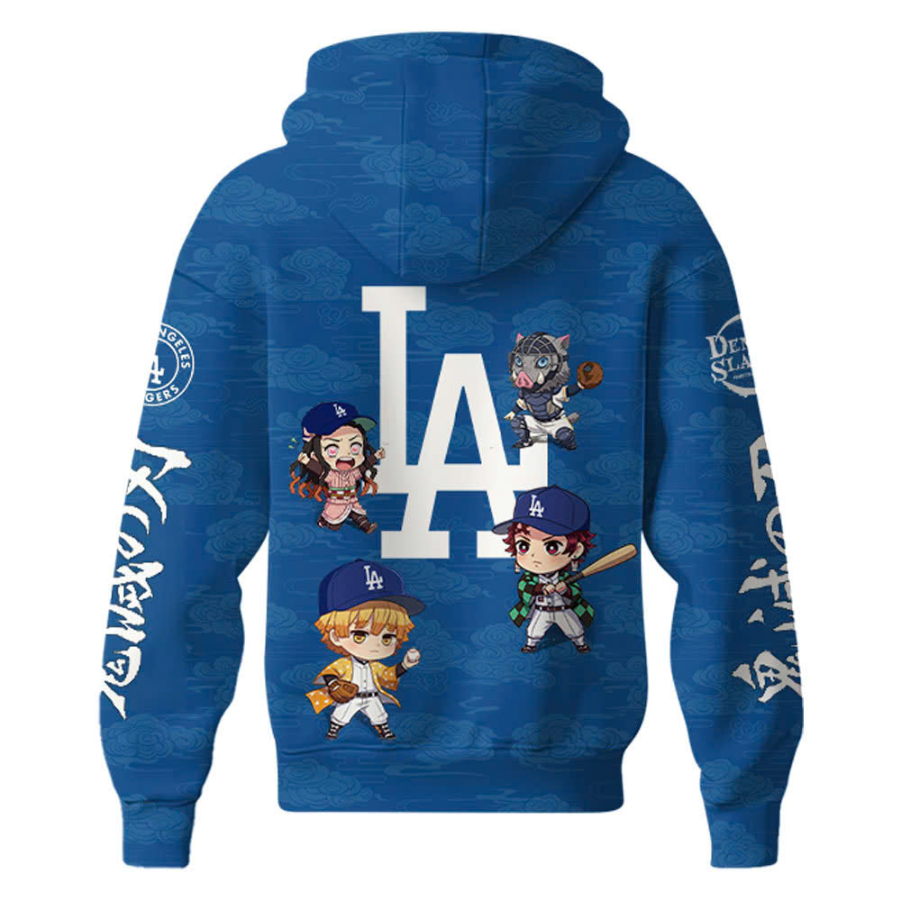 Los Angeles Dodgers MLB x Demon Slayer Special Edition Hoodie 2025